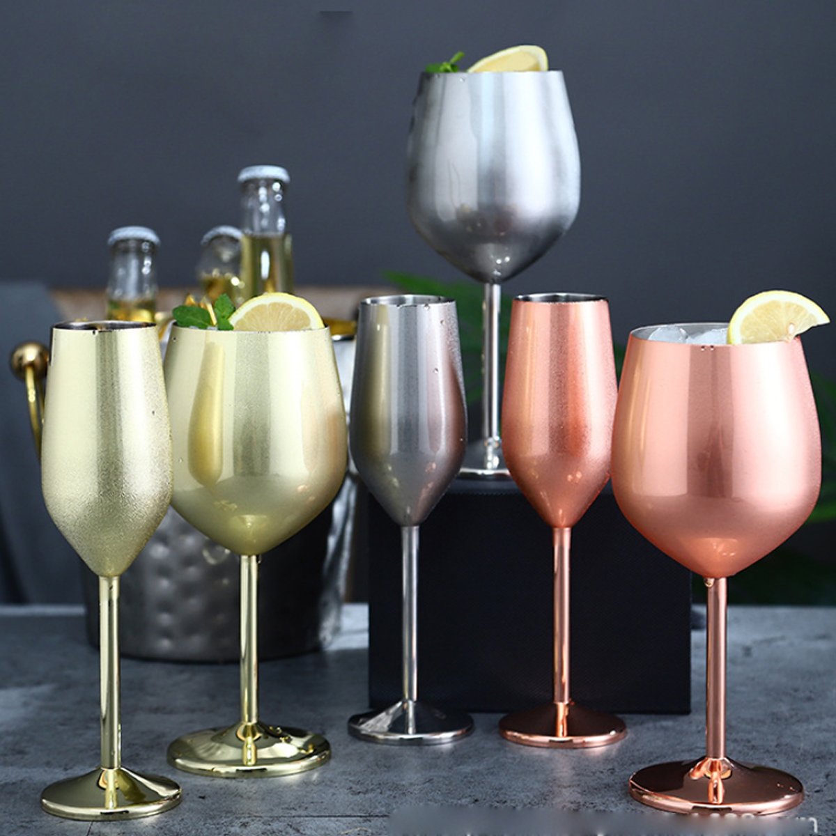 Happiest Hours Champagne Flutes or Wine Goblets