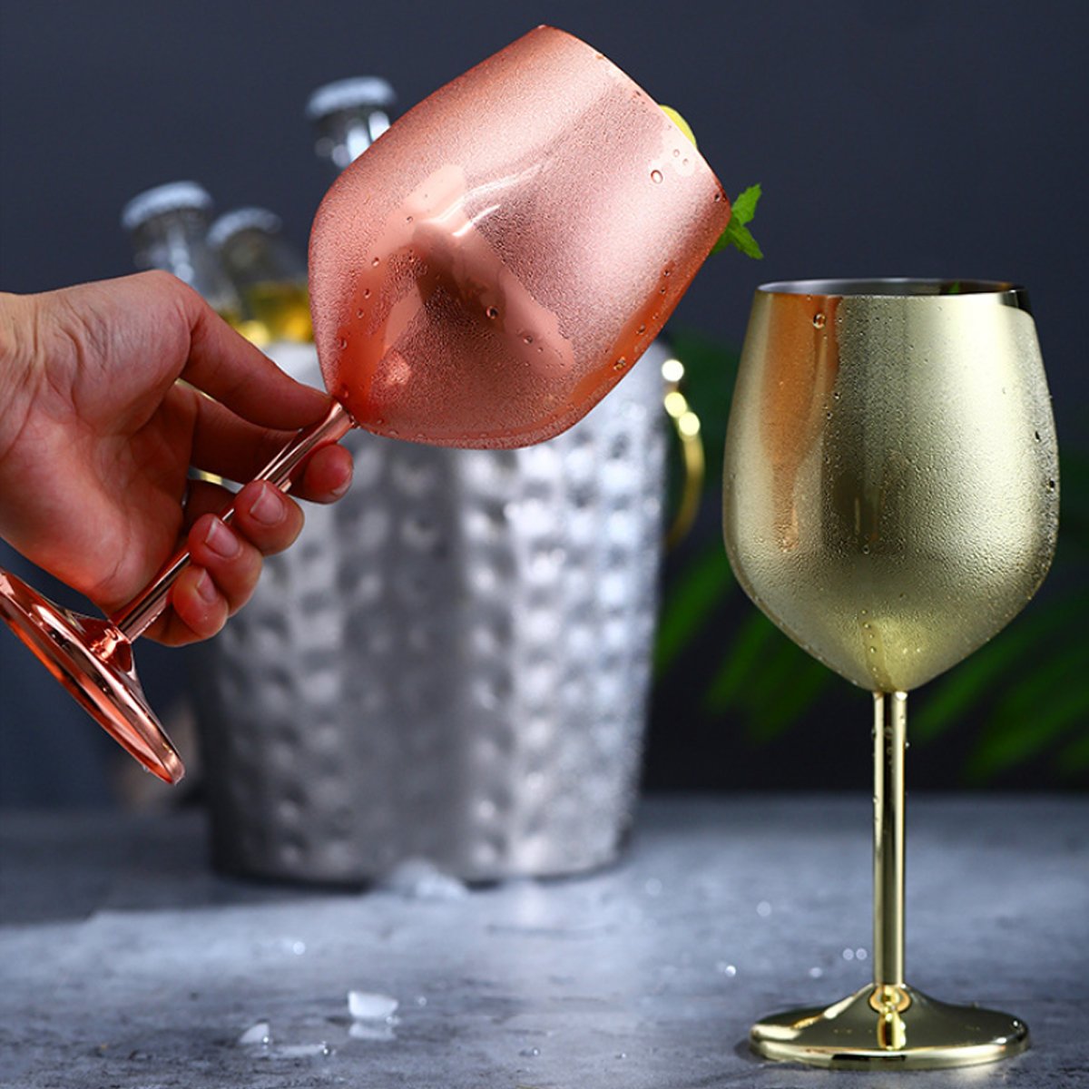 Happiest Hours Champagne Flutes or Wine Goblets