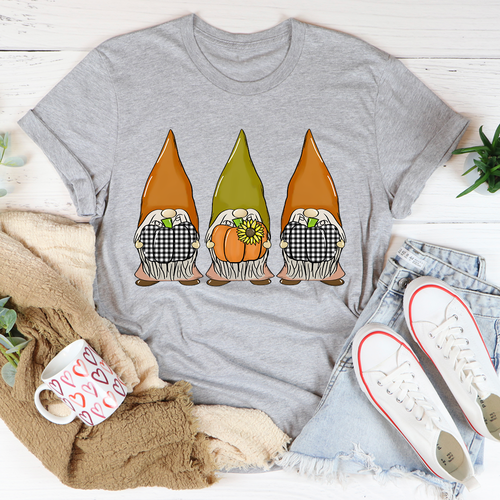 Pumpkin Gnomes Fall T-Shirt