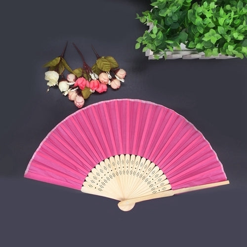 20/40 Pcs/lot Personalized Print Engraved Wedding Favor Silk Fan