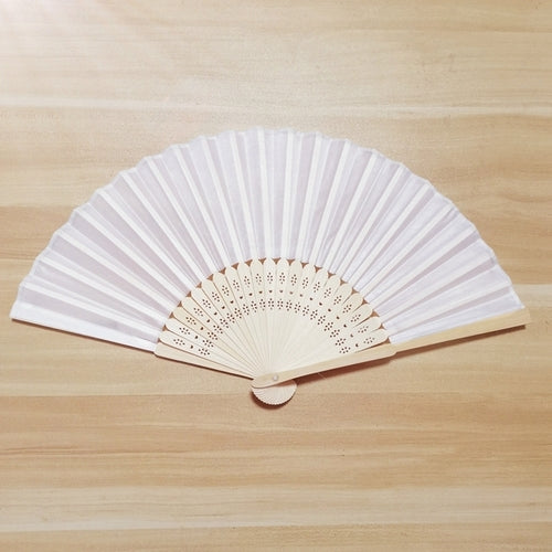 20/40 Pcs/lot Personalized Print Engraved Wedding Favor Silk Fan