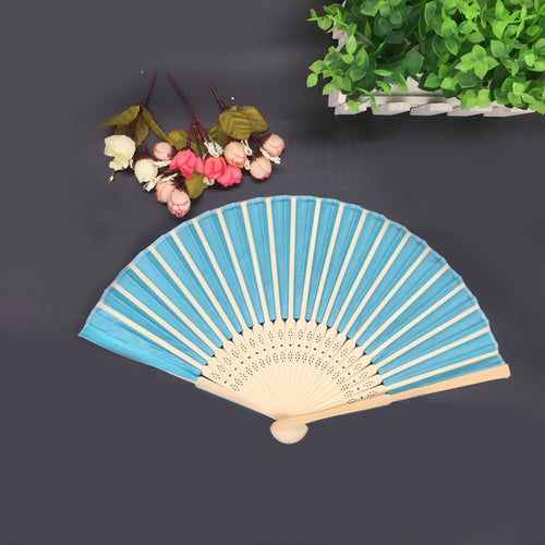 20/40 Pcs/lot Personalized Print Engraved Wedding Favor Silk Fan