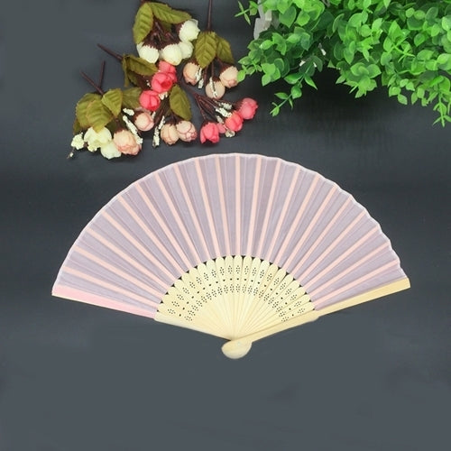 20/40 Pcs/lot Personalized Print Engraved Wedding Favor Silk Fan