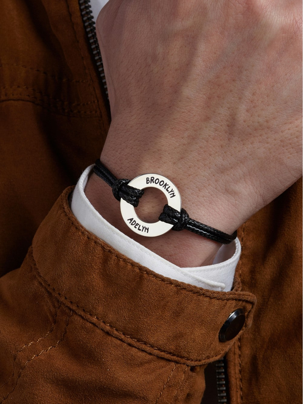 Adjustable Bracelet With Kids Names for Mom or Dad