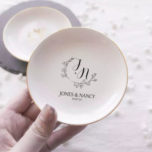 Jewelry Dish Personalized Engagement Gift Ring Dish Wedding Ring