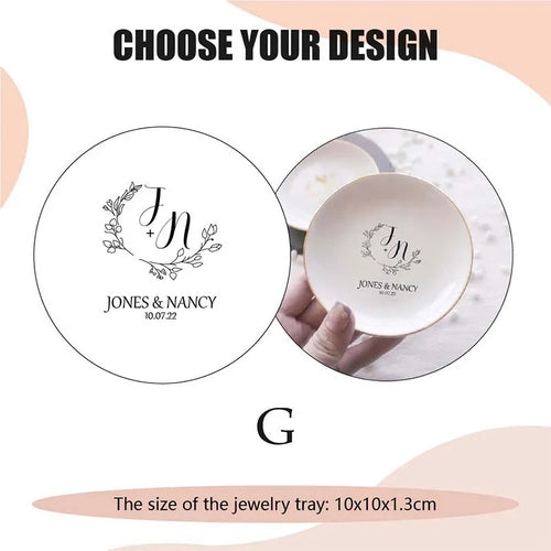 Jewelry Dish Personalized Engagement Gift Ring Dish Wedding Ring