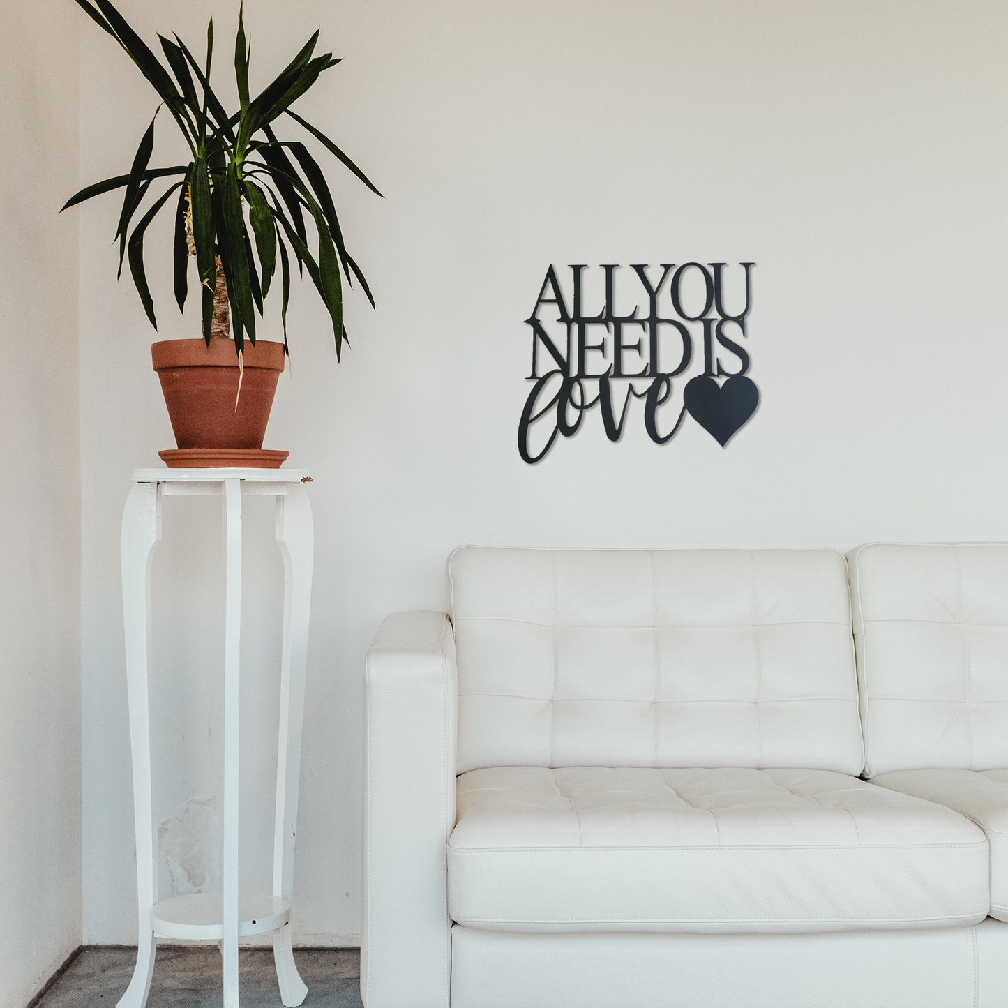 Metal Wall Art - All You Need Is Love