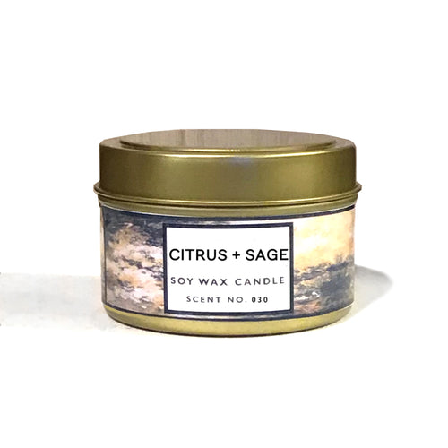 Citrus + Sage Soy Wax Candle