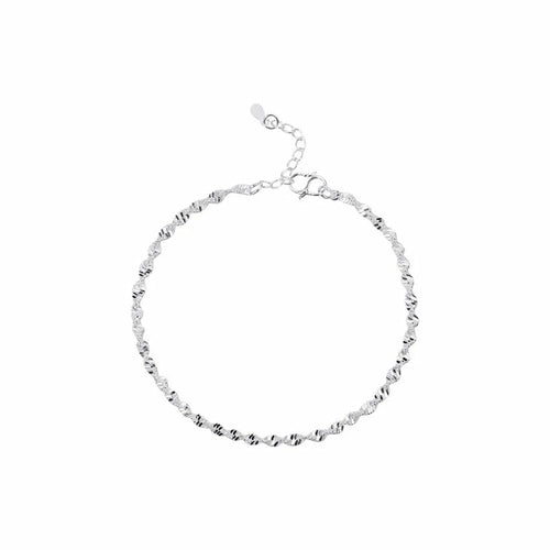 Solid Line Dainty Twisted Stylish Anklet