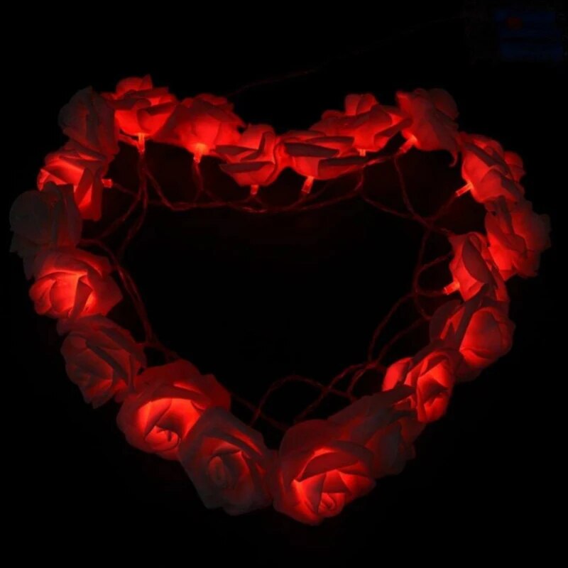 3m LED Rose String Lights for Wedding Lighting Heart