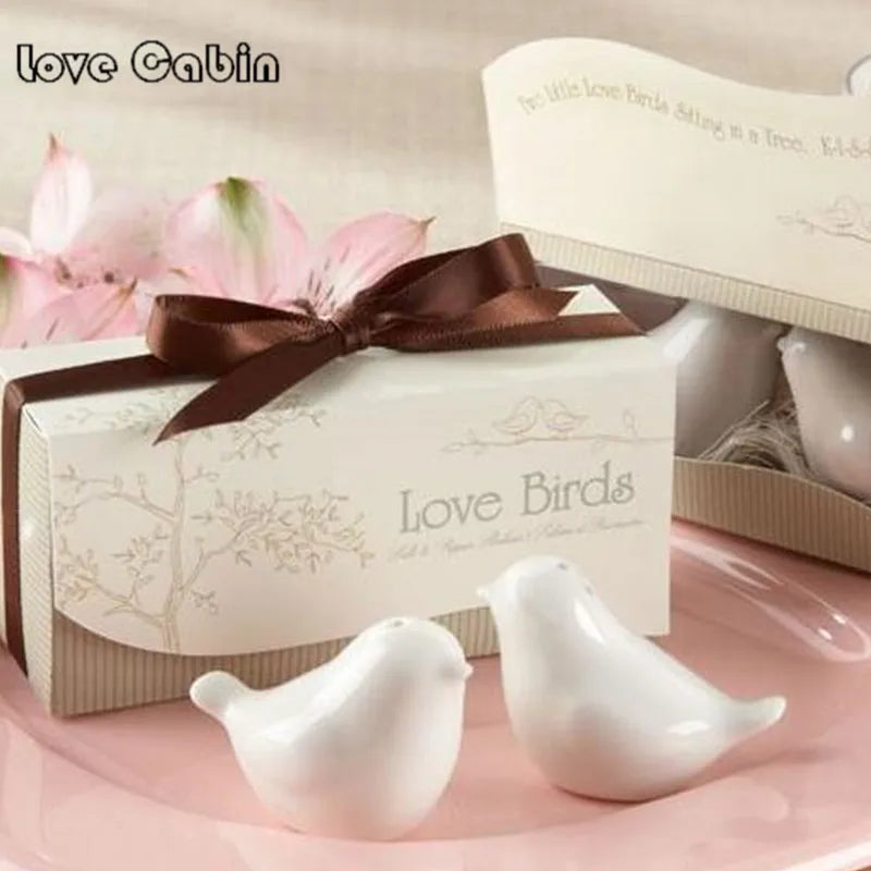 50pcs/lot(25boxes) Perfect little Wedding gift for guests Love birds