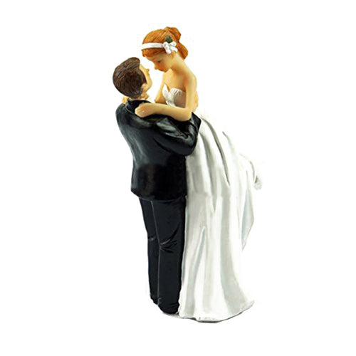 Cake Toppers Dolls Bride and Groom Figurines Funny Wedding Cake