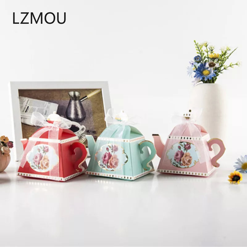 10 Piece Teapot Party Favors Wedding Decorations Gifts