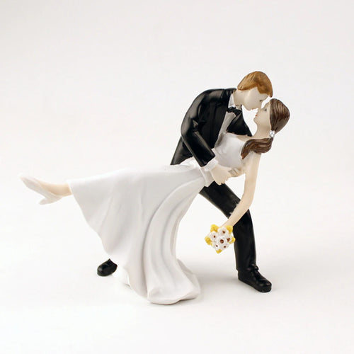 Cake Toppers Dolls Bride and Groom Figurines Funny Wedding Cake