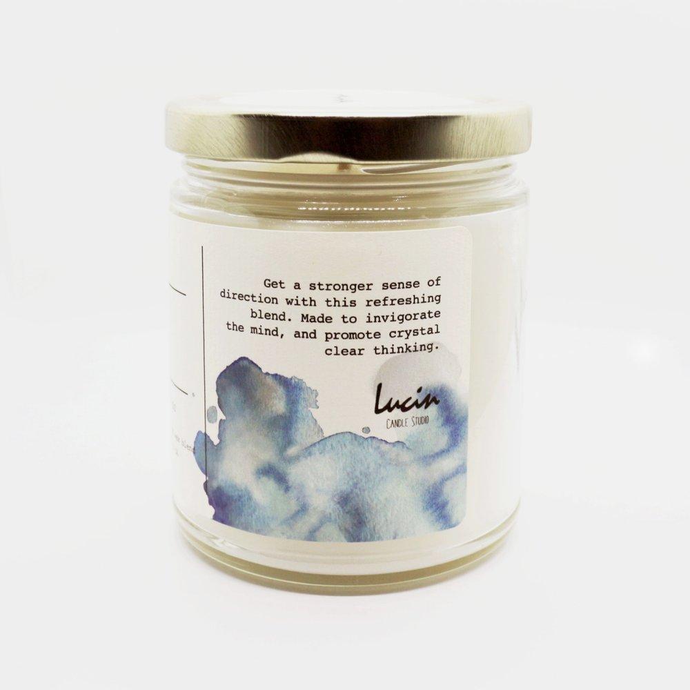 Clarity Candle - Rosemary, Peppermint and Lemon Scent