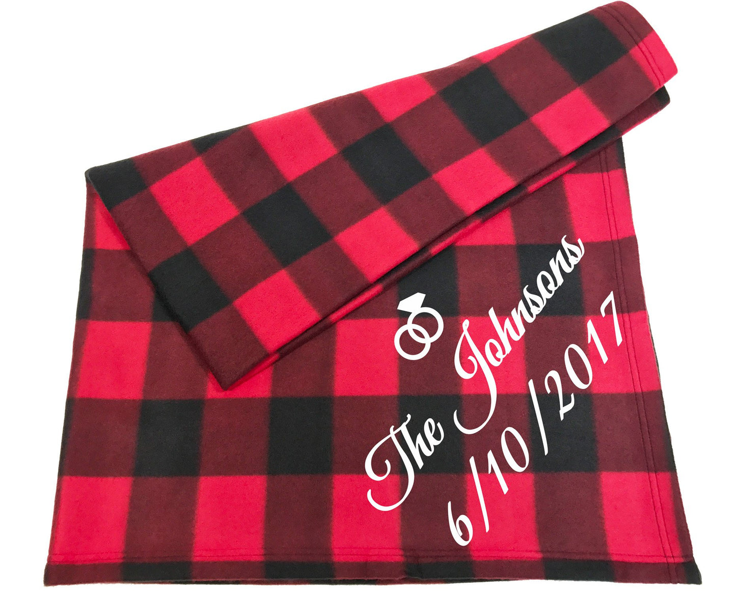 Custom Couples Blanket - Names & Date