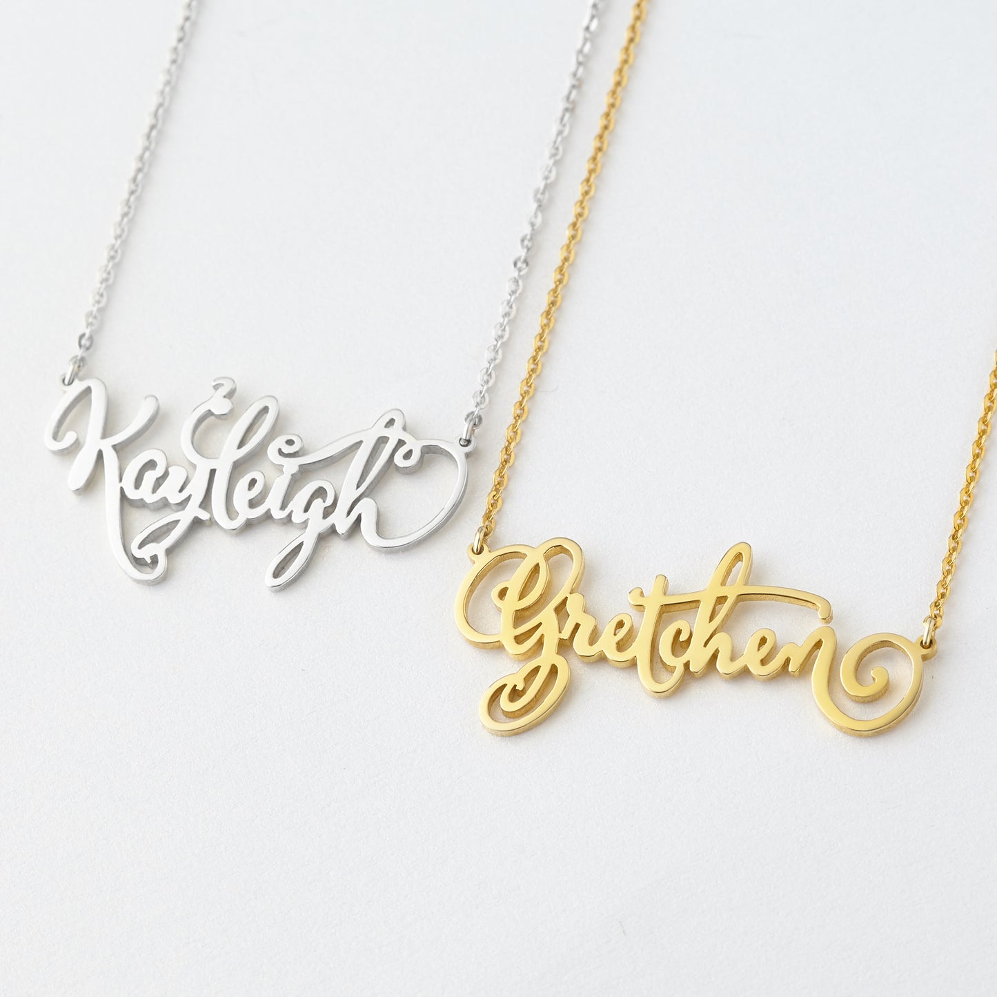 Teen Girls Necklace, Tween Girl Jewelry, Gold Nameplate Necklace