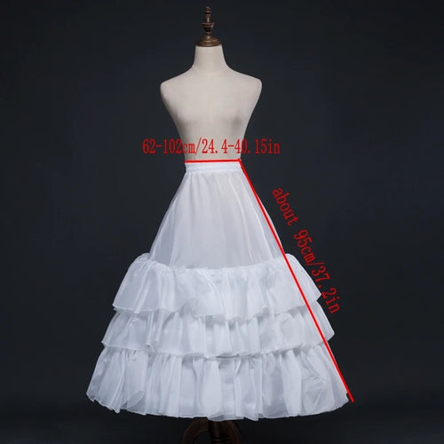 Petticoat Crinoline Slips Hoop Skirt Vintage Underskirt for Gown