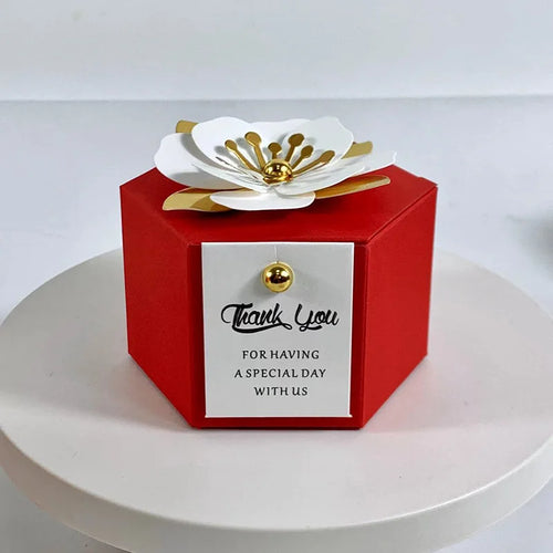 10Pcs New Creative European Candy Box Wedding Gift Flower Favor Box