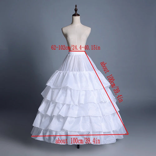 Petticoat Crinoline Slips Hoop Skirt Vintage Underskirt for Gown