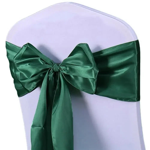 10/50pcs Satin Chair Bow Sashes Wedding Chair Knot Ribbon