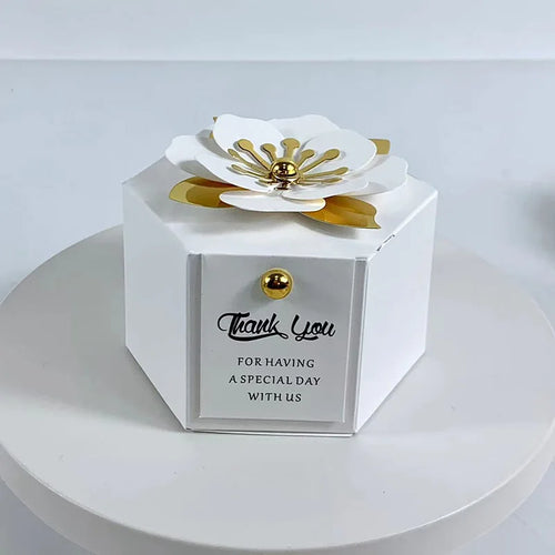 10Pcs New Creative European Candy Box Wedding Gift Flower Favor Box