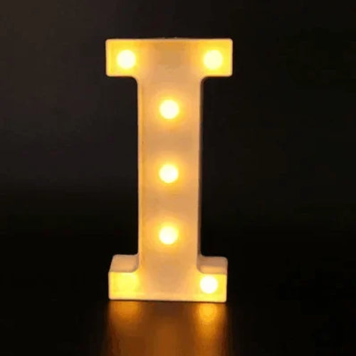 Alphabet Letter LED Lights Luminous Number Lamp Decor