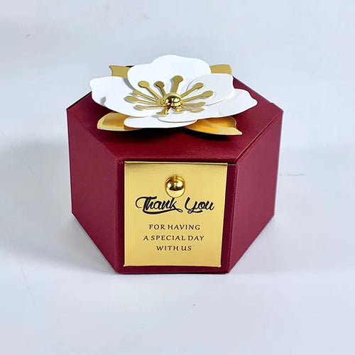 10Pcs New Creative European Candy Box Wedding Gift Flower Favor Box