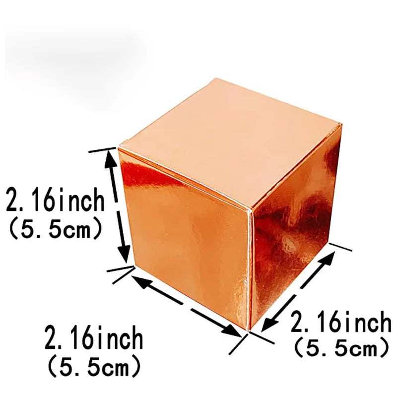 New Rose Gold Square Shape Gift Candy Boxes