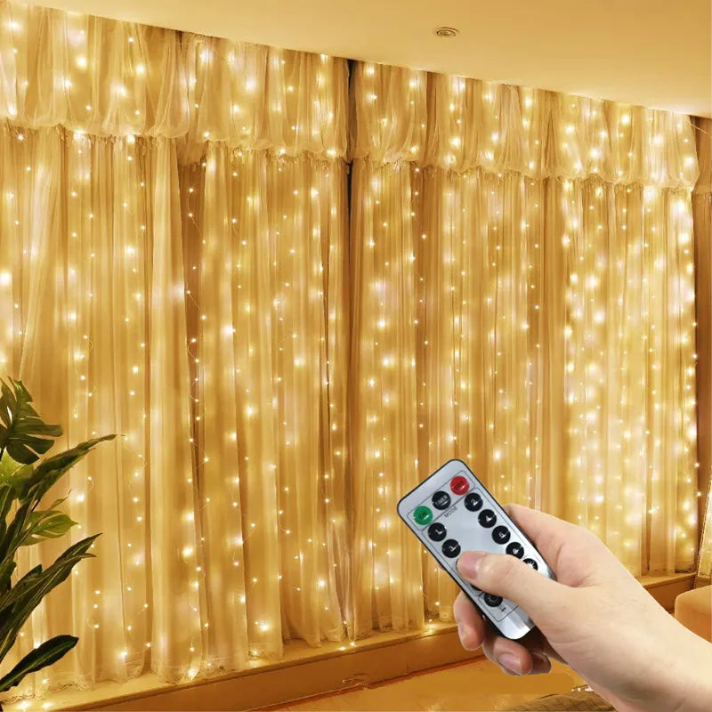 6M/3M USB LED Curtains Festoon Led Light Garlands New Year Christmas