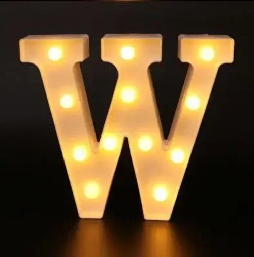 Alphabet Letter LED Lights Luminous Number Lamp Decor