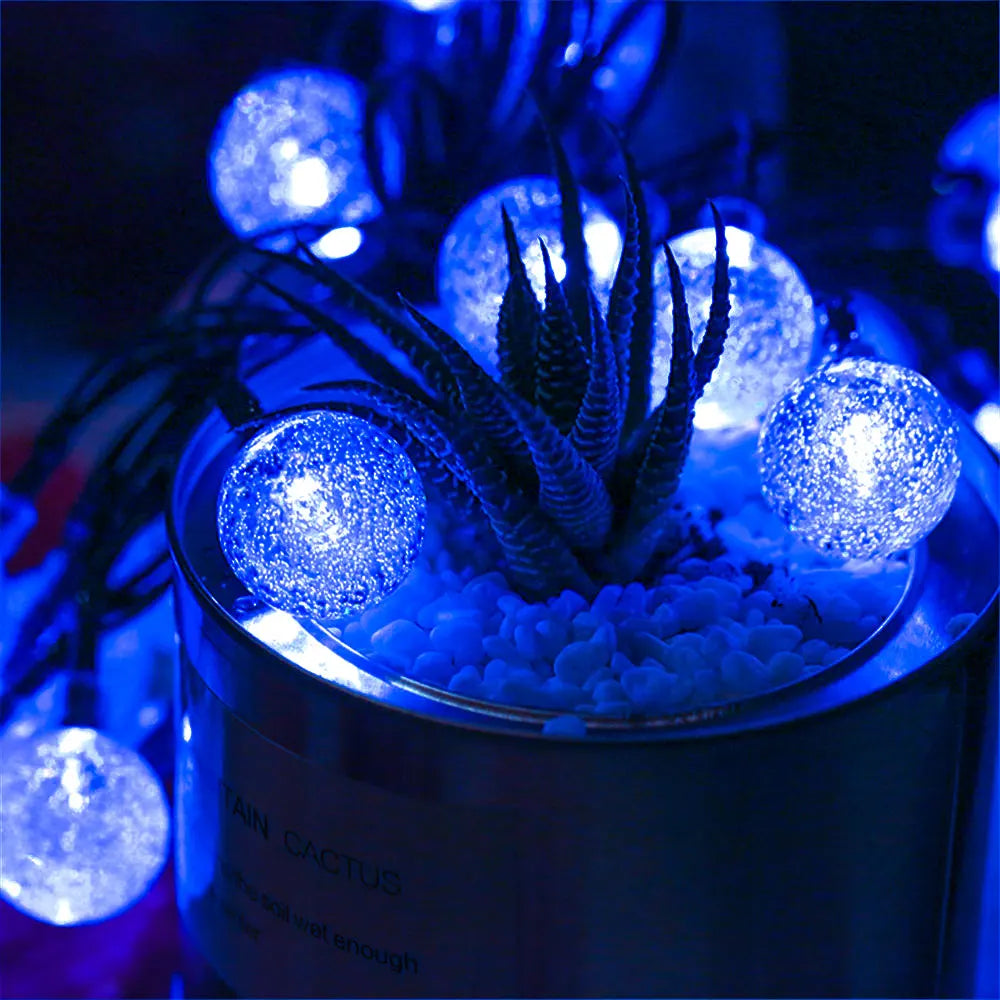 LED String Light Solar Fairy Lights 5m 20LED Warm Light Waterproof