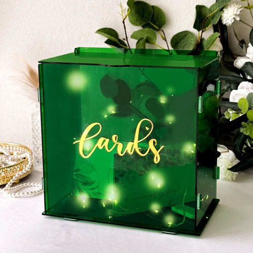 Acrylic Wedding Card Box Gift for Wedding Reception, DIY Wedding