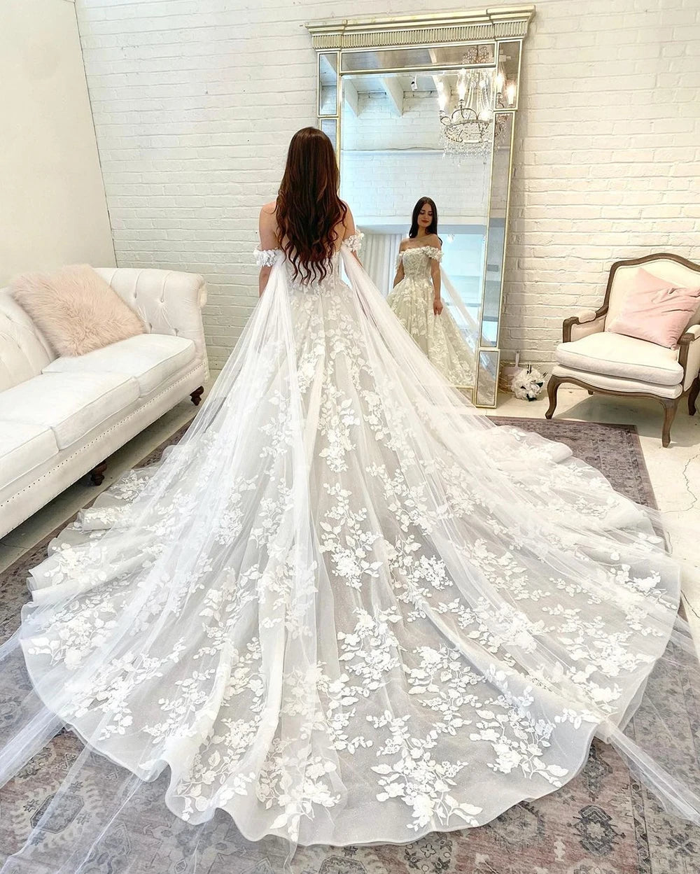 DREAM Princess Boho Off the Shoulder Wedding Dress