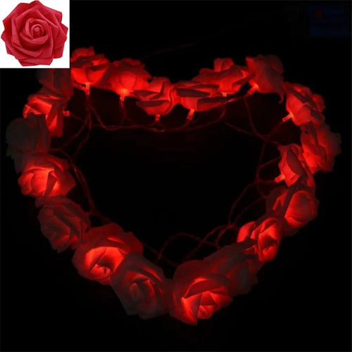 3m LED Rose String Lights for Wedding Lighting Heart