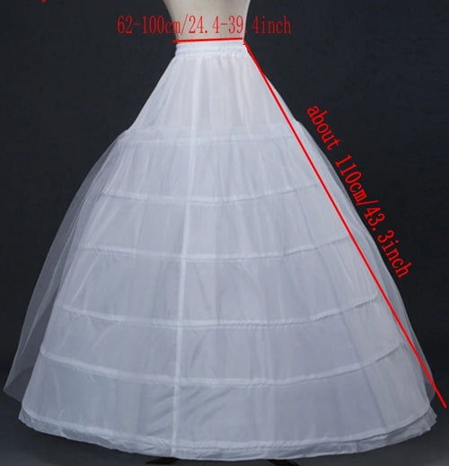 Petticoat Crinoline Slips Hoop Skirt Vintage Underskirt for Gown