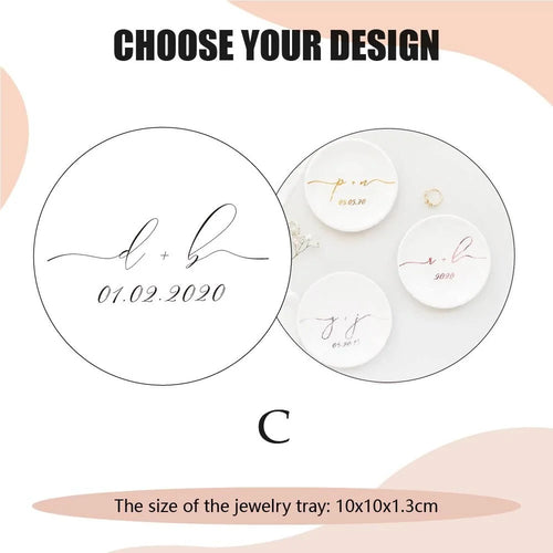 Jewelry Dish Personalized Engagement Gift Ring Dish Wedding Ring