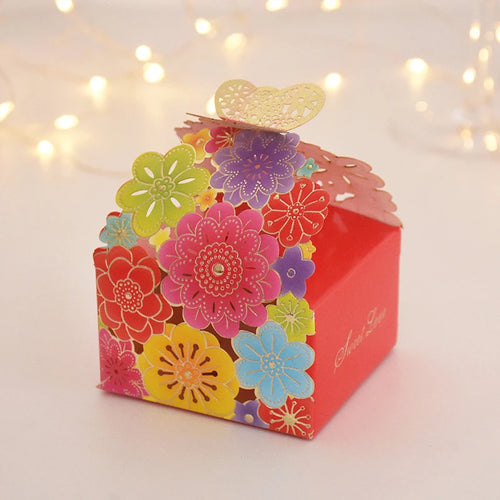 10 or 20 Pcs Butterfly Wedding Favors Candy Boxes Chocolate Gift Packaging