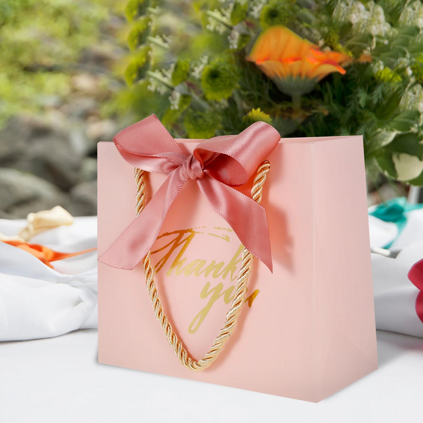 24Pcs Gift Bags Wedding Favor Decoration Small Thank You Gift Bag Box