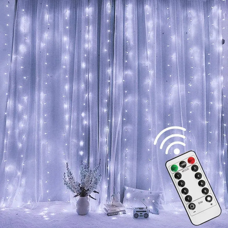 LED Curtain Garland Fairy Lights USB with Remote control 8 Modes New