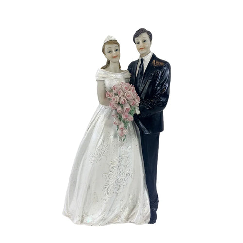 Cake Toppers Dolls Bride and Groom Figurines Funny Wedding Cake