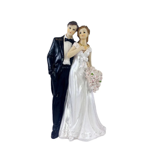 Cake Toppers Dolls Bride and Groom Figurines Funny Wedding Cake