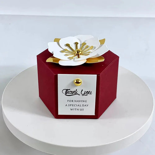 10Pcs New Creative European Candy Box Wedding Gift Flower Favor Box