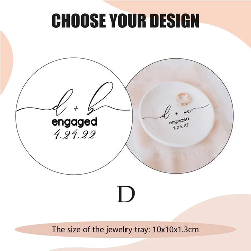 Jewelry Dish Personalized Engagement Gift Ring Dish Wedding Ring