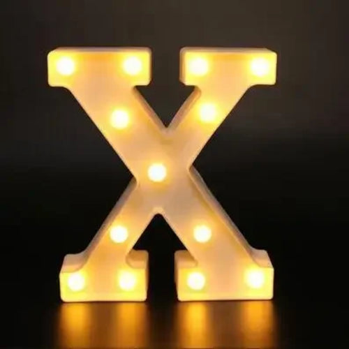 Alphabet Letter LED Lights Luminous Number Lamp Decor