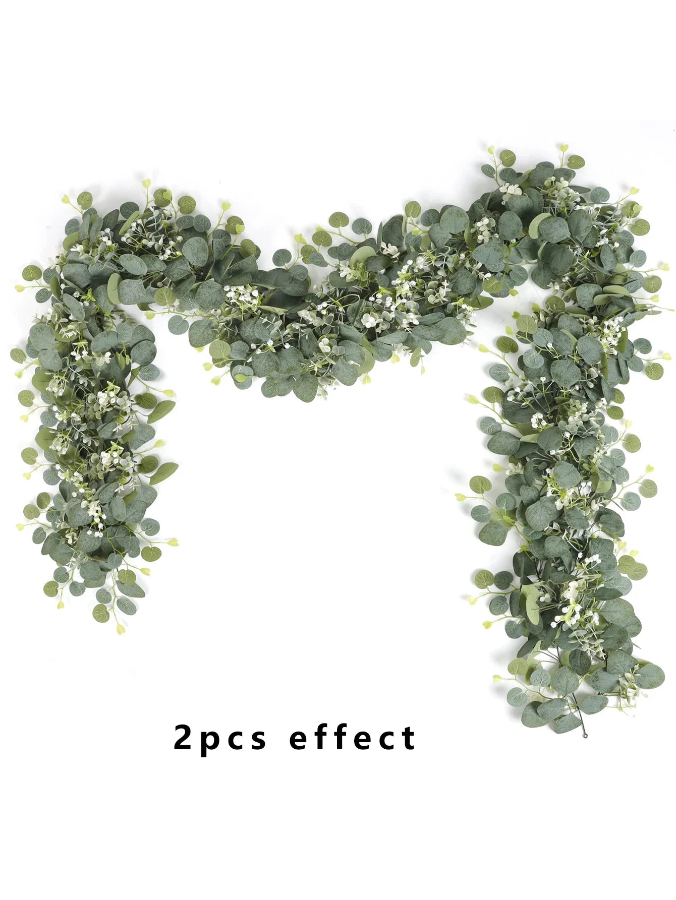 1pc Artificial Eucalyptus Leaves Greenery Garland Faux Plant Spring