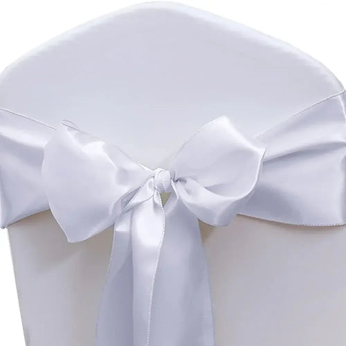 10/50pcs Satin Chair Bow Sashes Wedding Chair Knot Ribbon