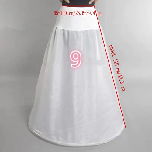 Petticoat Crinoline Slips Hoop Skirt Vintage Underskirt for Gown