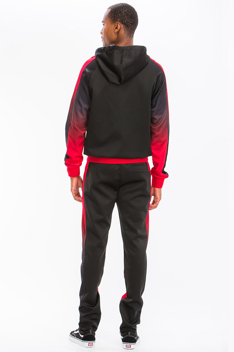 Ombre Hooded Workout Suit