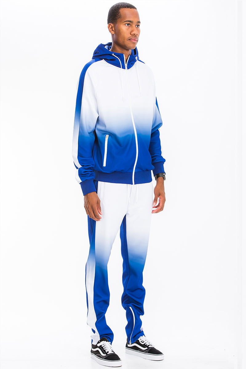 Ombre Hooded Workout Suit